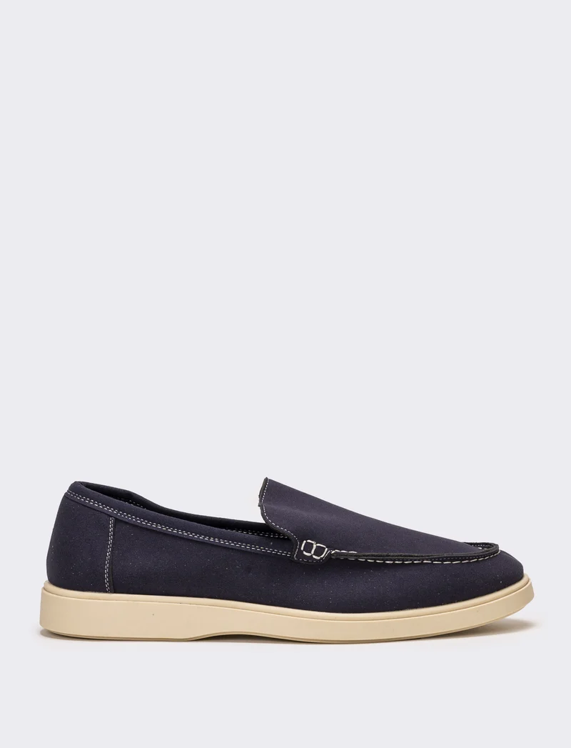 Mocassino scamosciato da uomo - Blu