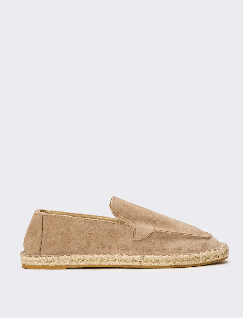Slip-on scamosciata da uomo . - Grigio fango
