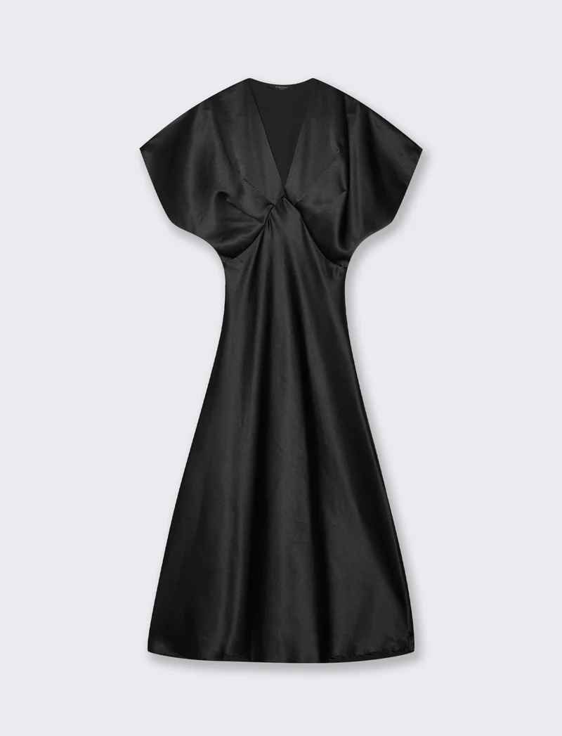 Vestito in raso - Nero
