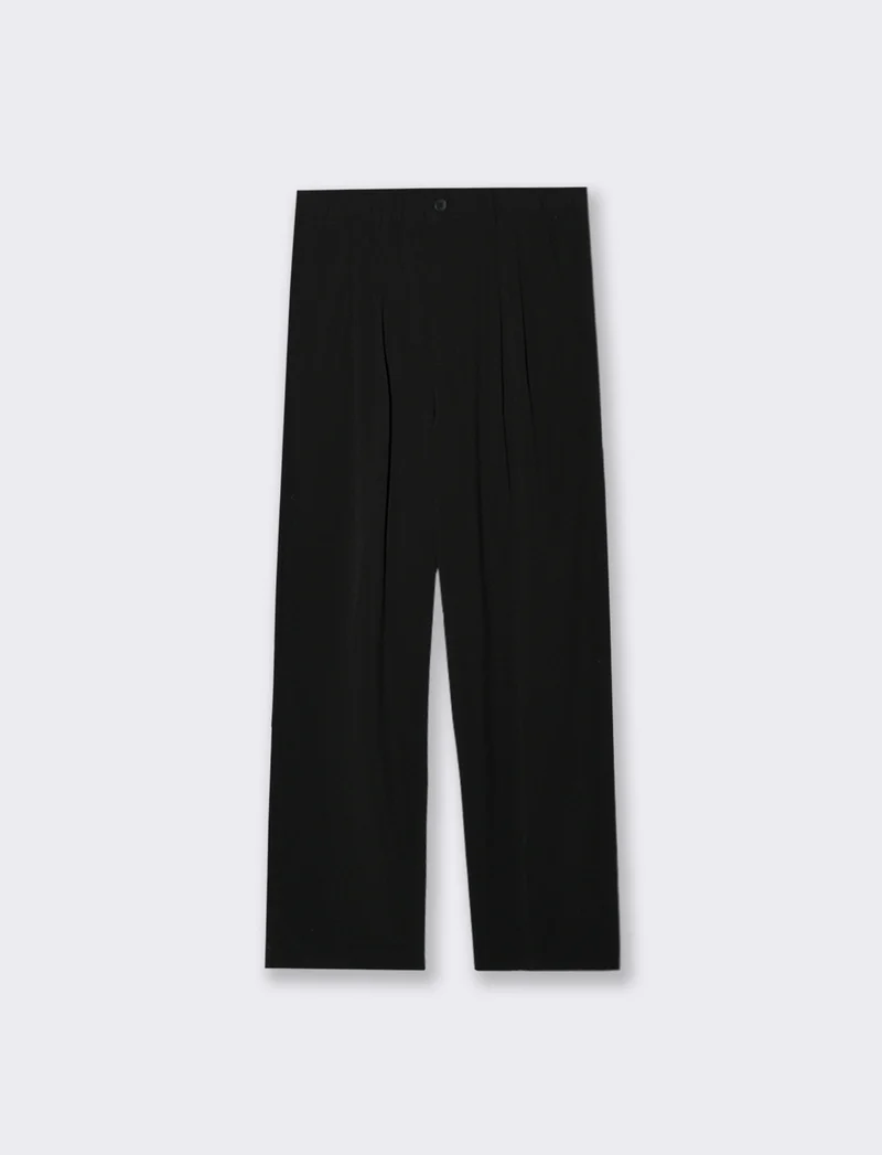 PANTALONI CHINO LOOSE WIDE LEG - Nero