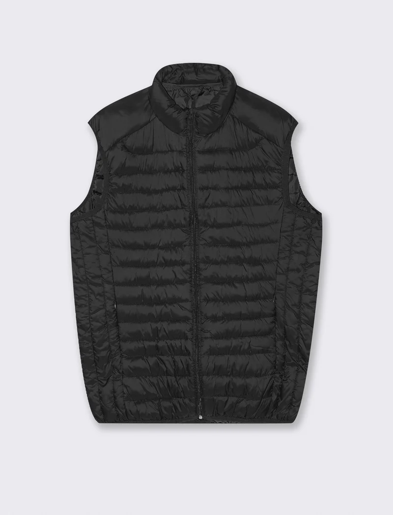 GIUBBOTTO GILET PIUMINO - Nero