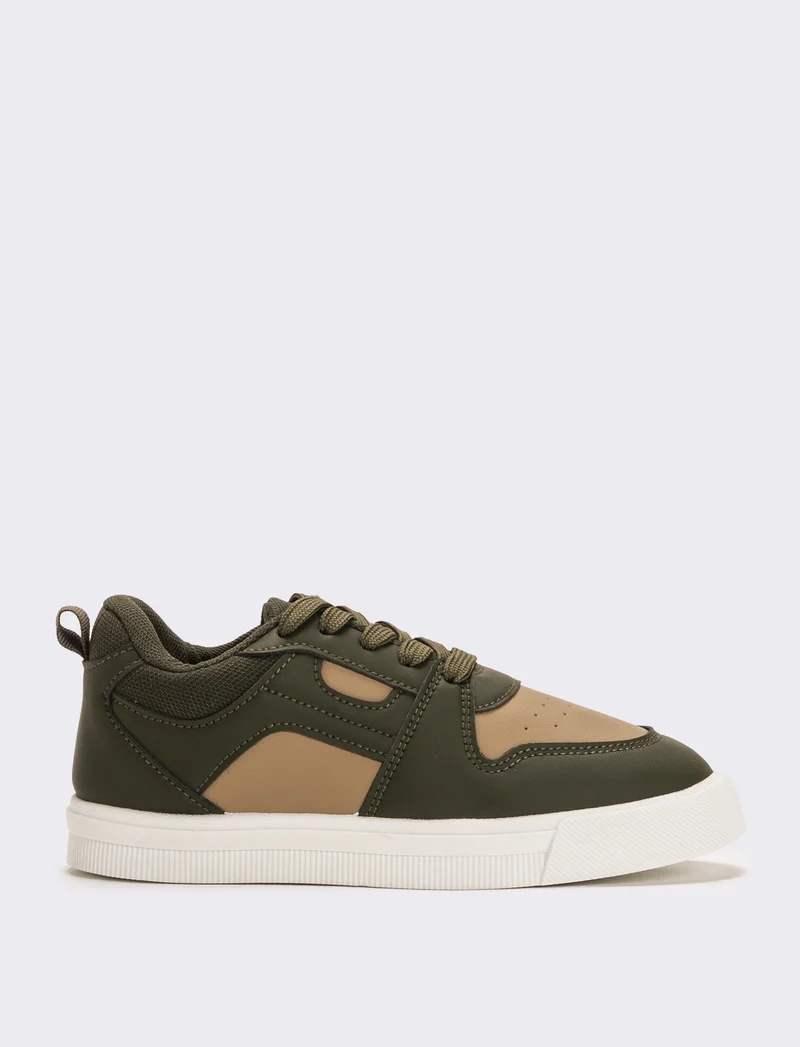 Sneakers bicolor da bambino - Verde