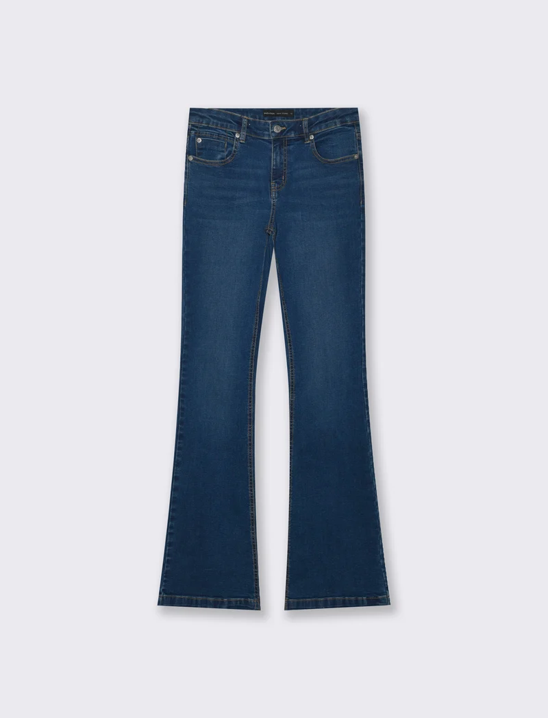 JEANS BOOTCUT REGULAR WAIST - DENIM SCURO