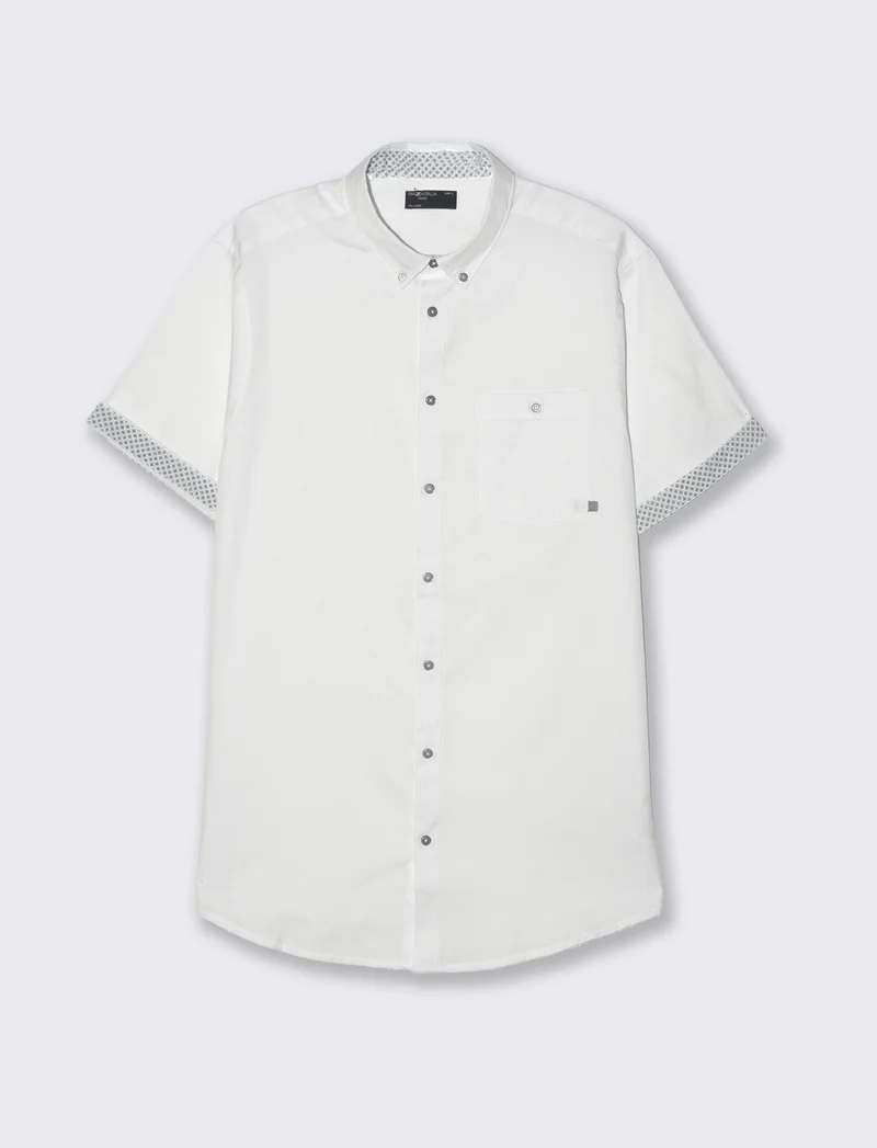 Camicia oxford regular fit da uomo - Bianco