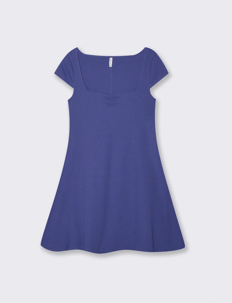 Vestito corto da donna - Mirtillo