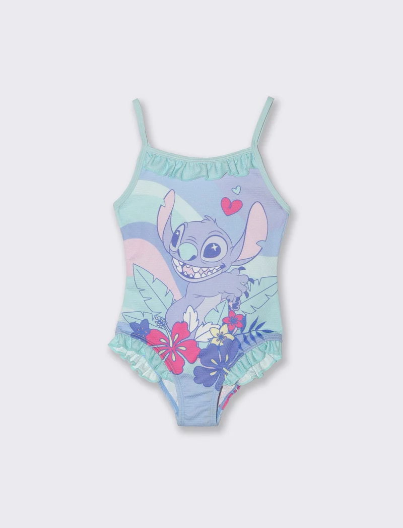 Costume intero Lilo & Stitch da bambina - Blu