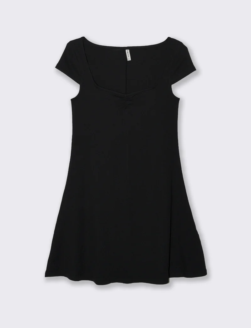 Vestito corto da donna - Nero