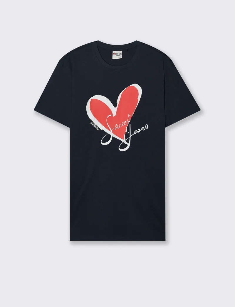 T-shirt con stampa sweet years da uomo - Blu