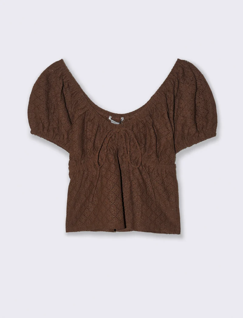 T-shirt con manica a sbuffo da donna - Caffe'