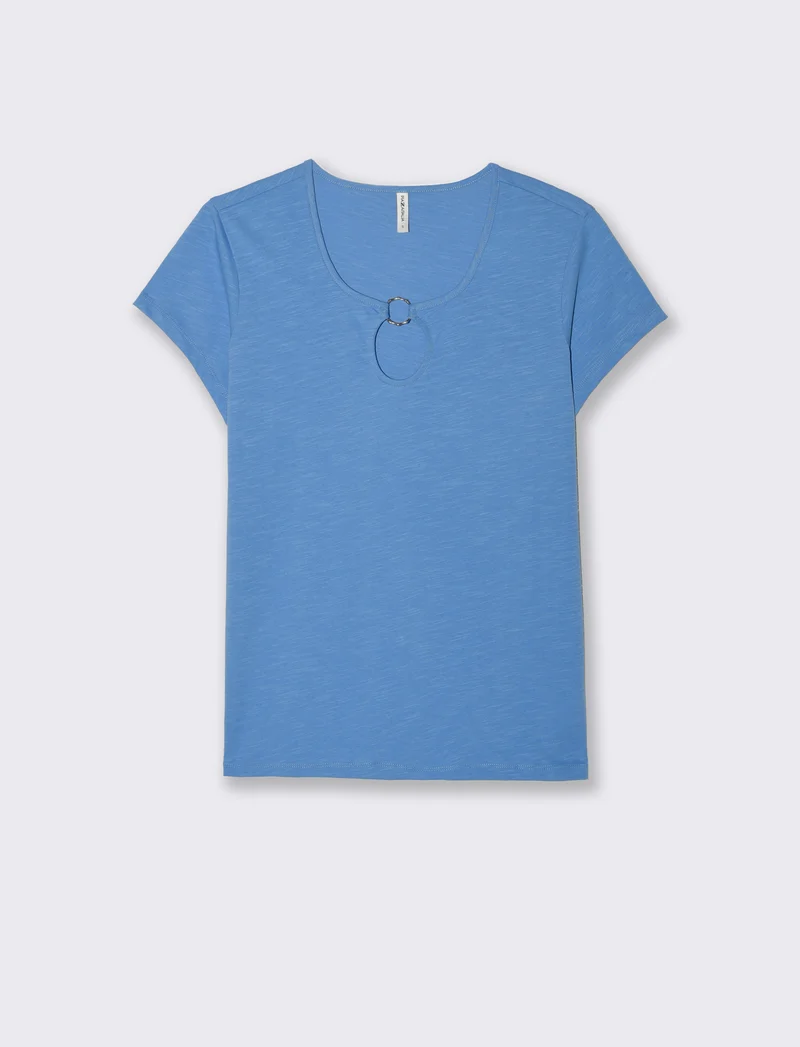 T-shirt con anello da donna - Bluette