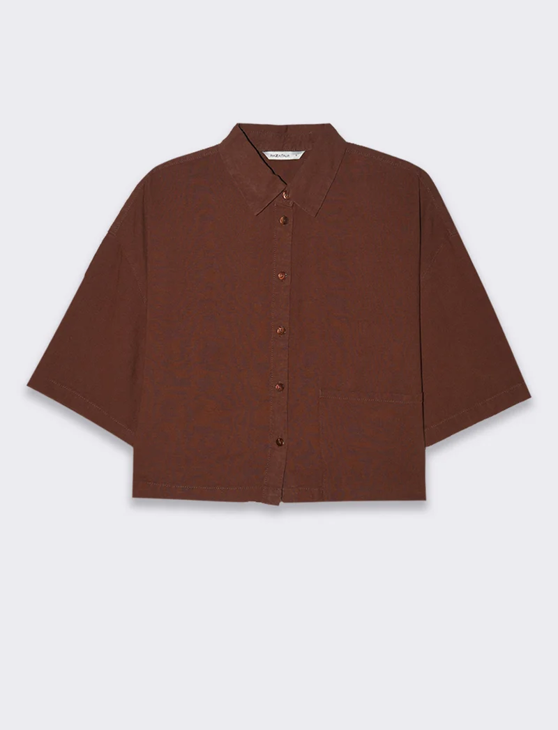 Camicia crop da donna - Caffe'