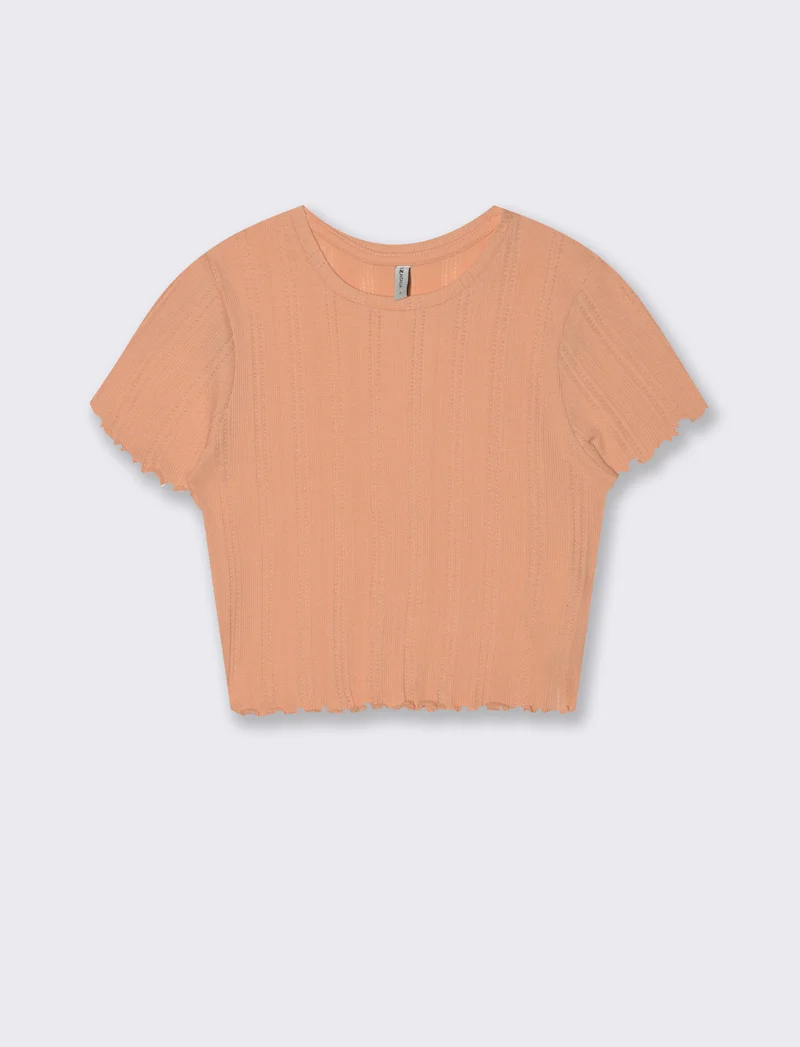 T-shirt crop da donna - Melone