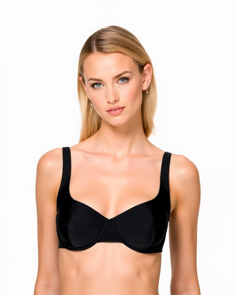 Reggiseno mare coppe push up - Nero