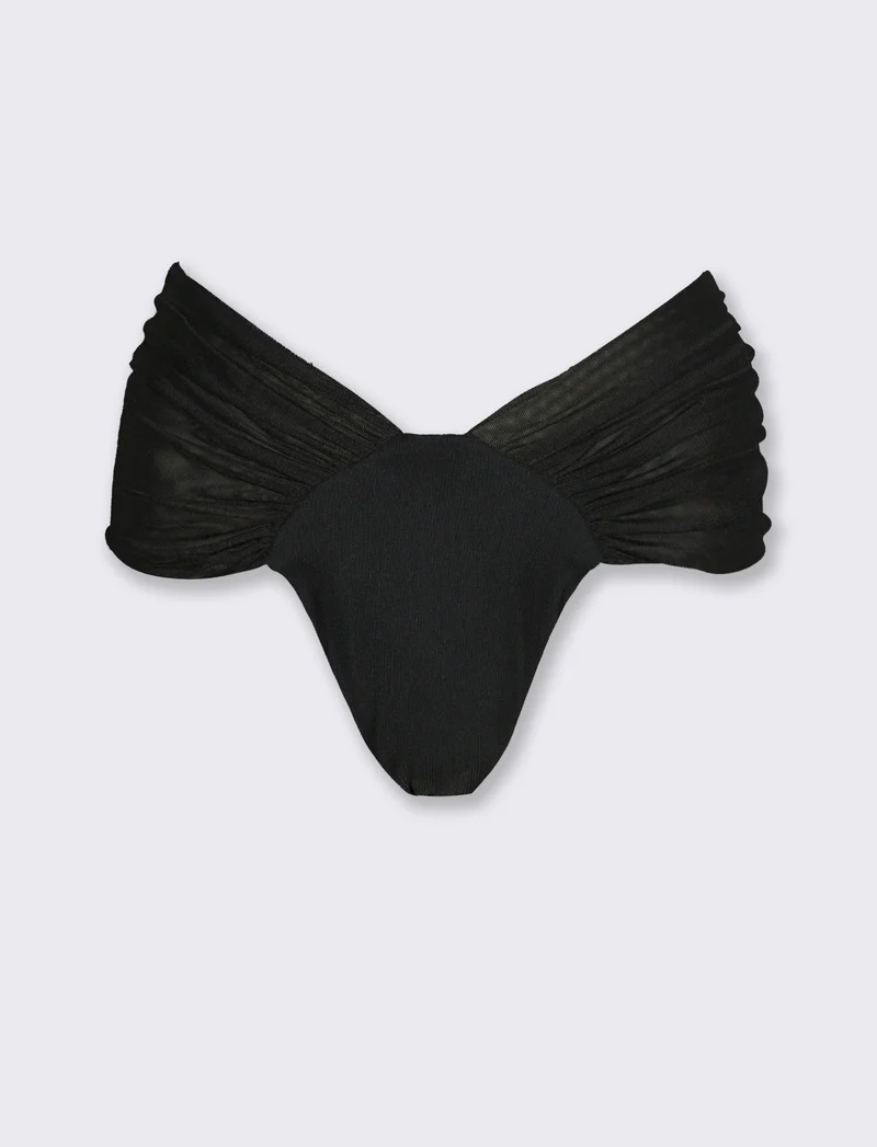 Slip mare donna vita alta - Nero