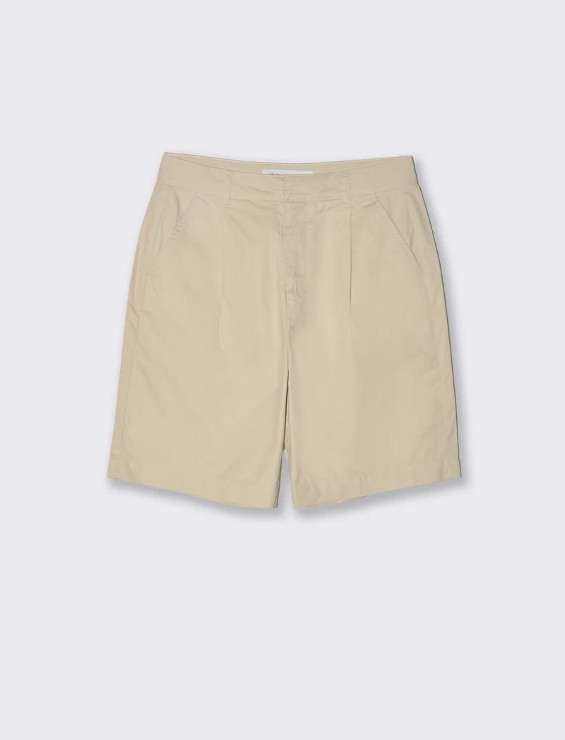 Bermuda basico da donna - Beige corda
