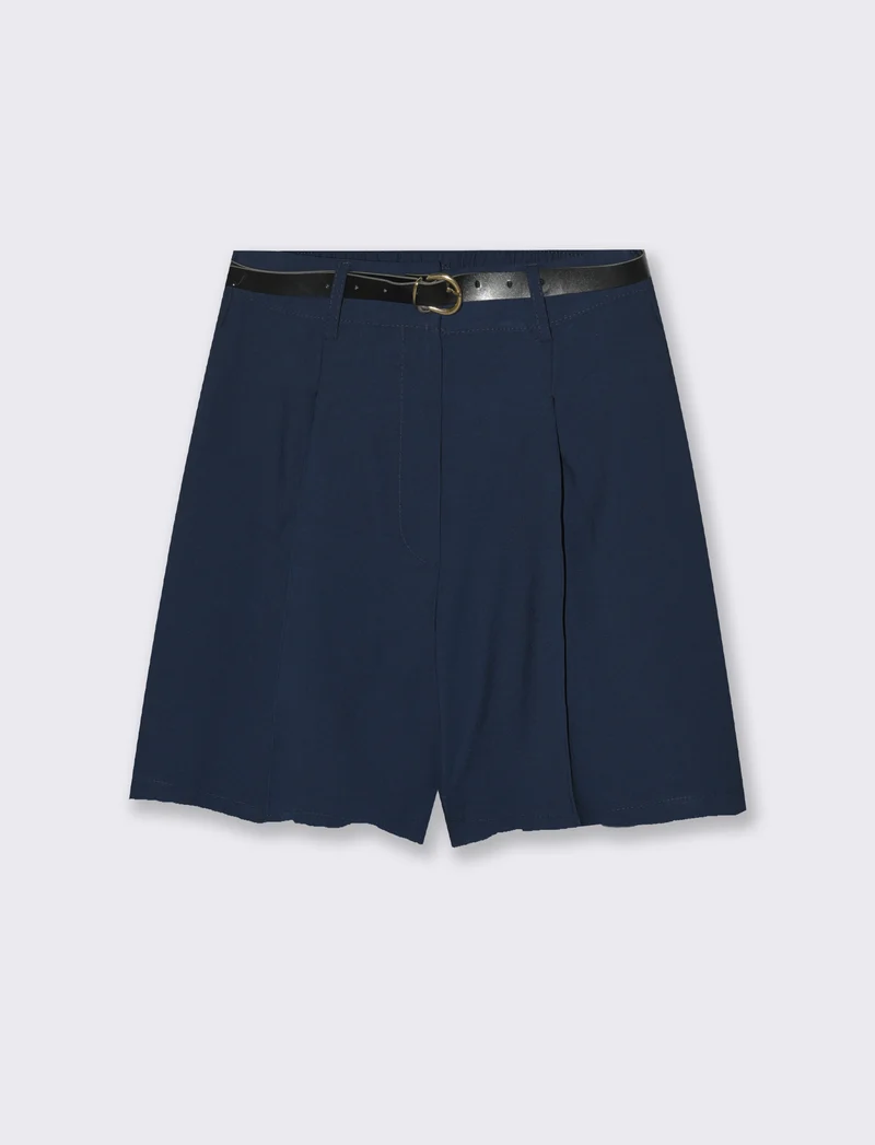 Short con cintura - Blu