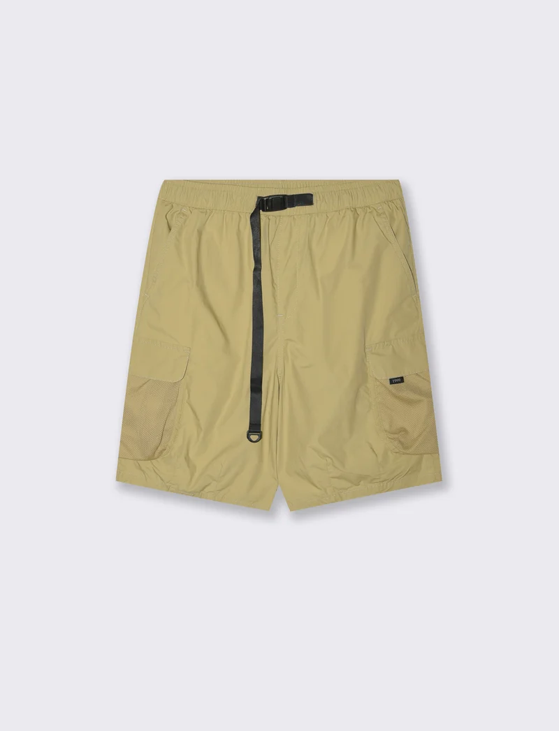 Bermuda cargo con cinturino relaxed fit da uomo - Beige