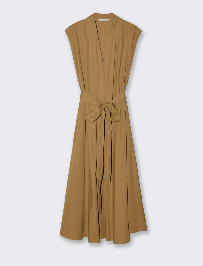 Vestito chemisier da donna - Caramello