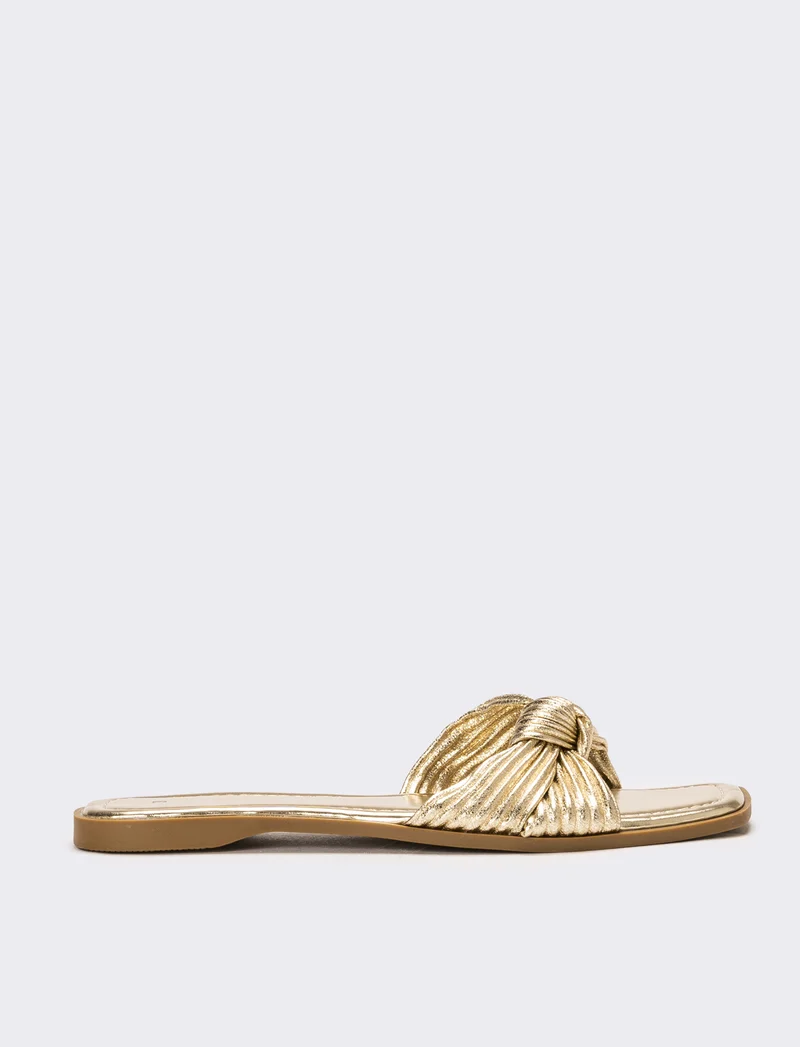 Mule da donna con nodo - Oro