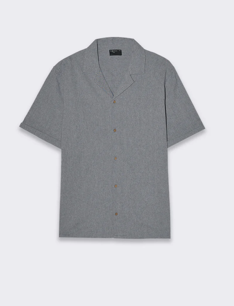 Camicia manica corta goffrata da uomo - Avion