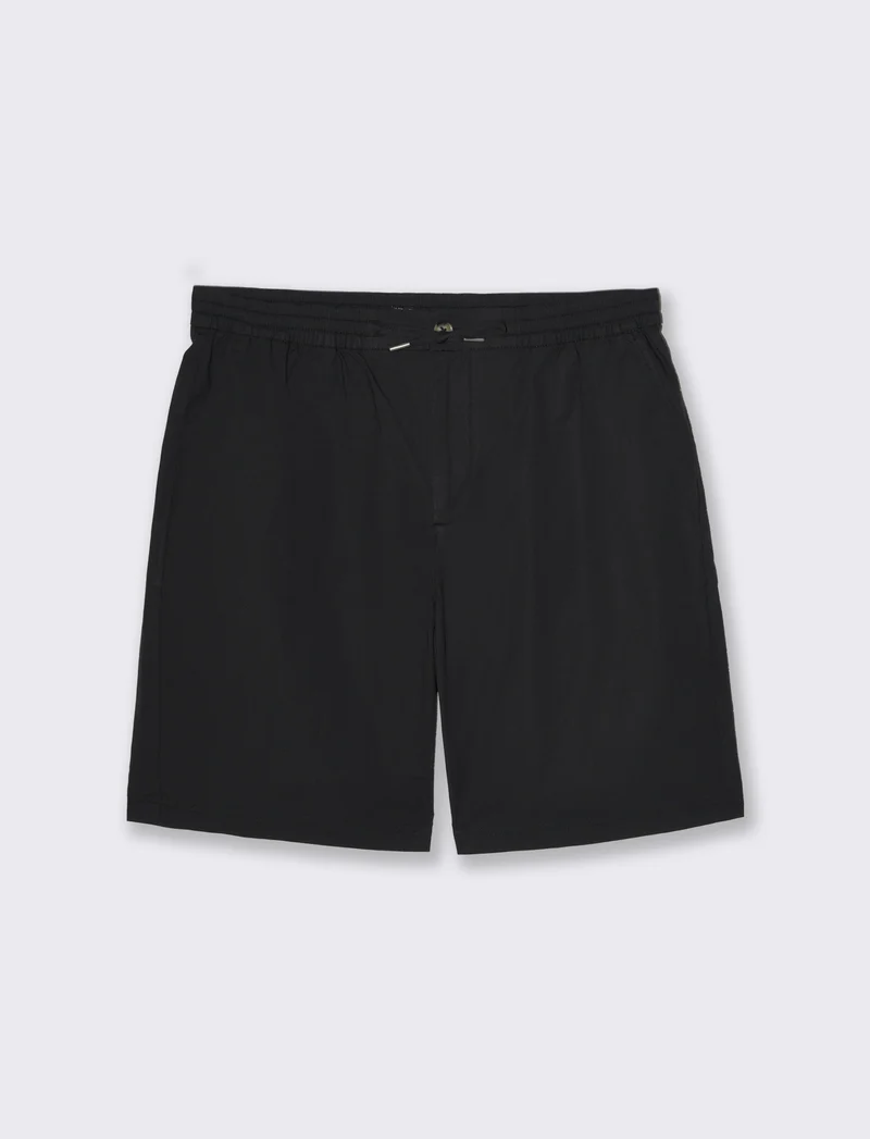 Bermuda chino cotone elasticizzato da uomo - Nero