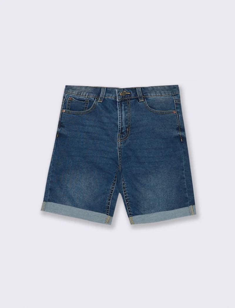 Bermuda in denim da donna - Denim chiaro