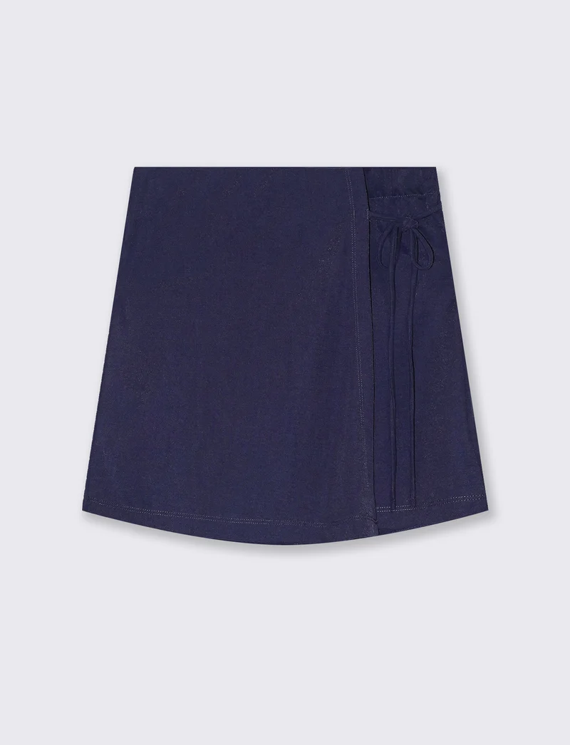 Short con pannello da donna - Blu