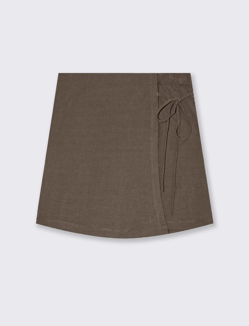 Short con pannello da donna - Verde salvia