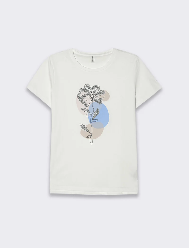 T-shirt con stampa da donna - var 3
