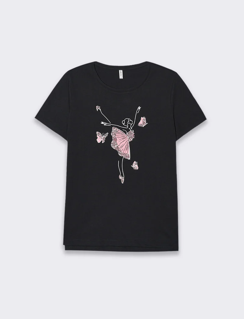 T-shirt con stampa da donna - var 2