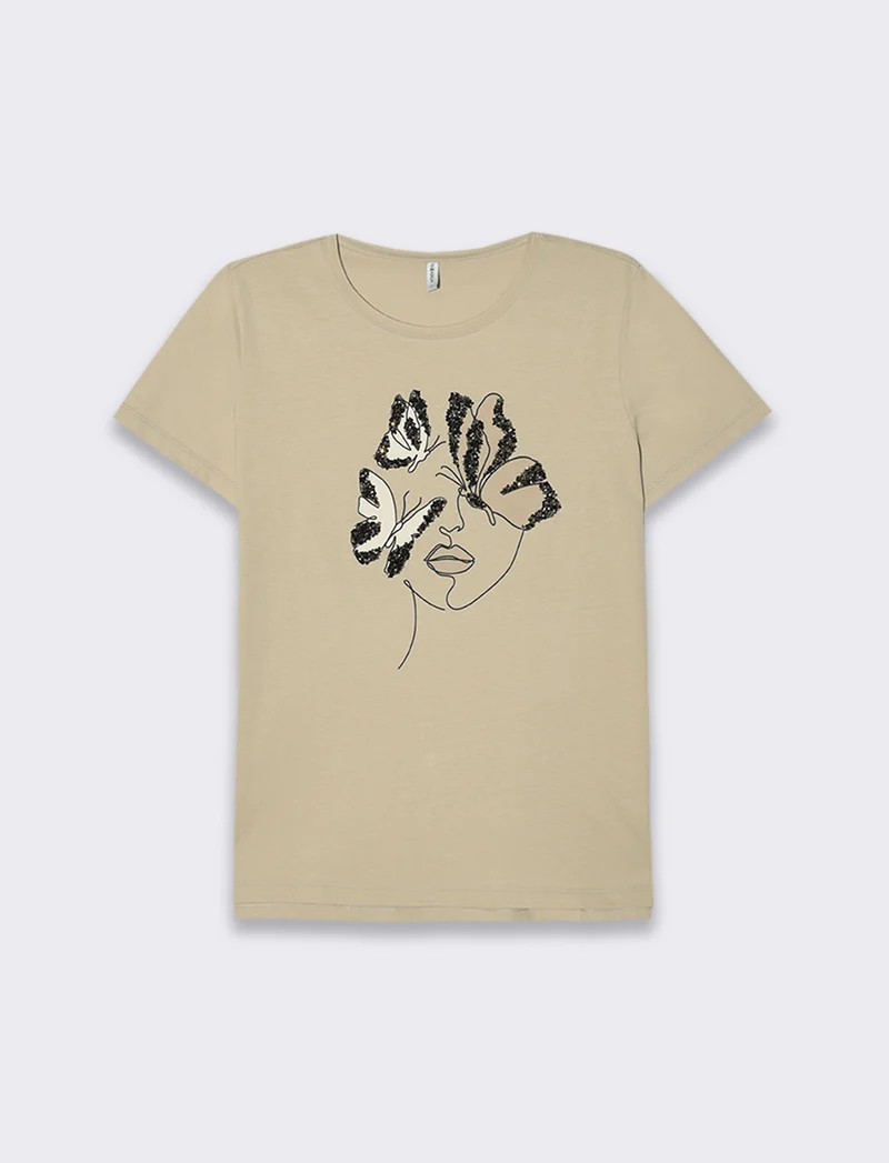 T-shirt con stampa da donna - Var 4