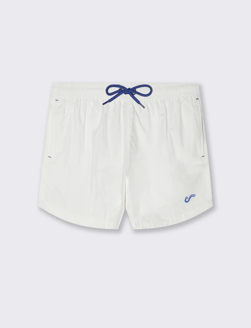 Costume mare tessuto premium da uomo - Bianco
