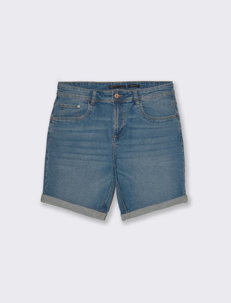 Bermuda jeans regular fit: da uomo - Denim