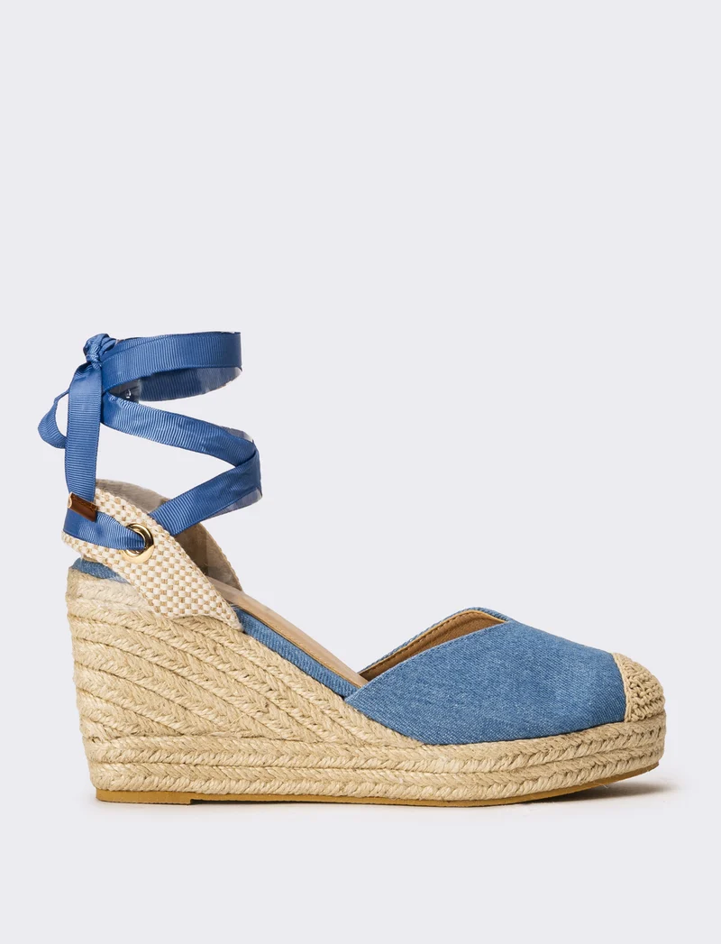 Sandalo Espadrillas in denim da donna - Jeans