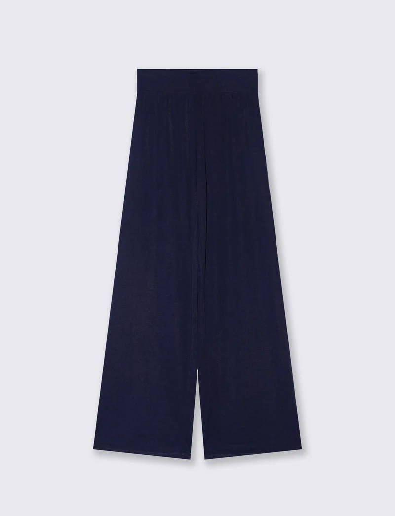 Jogger gamba larga da donna - Blu