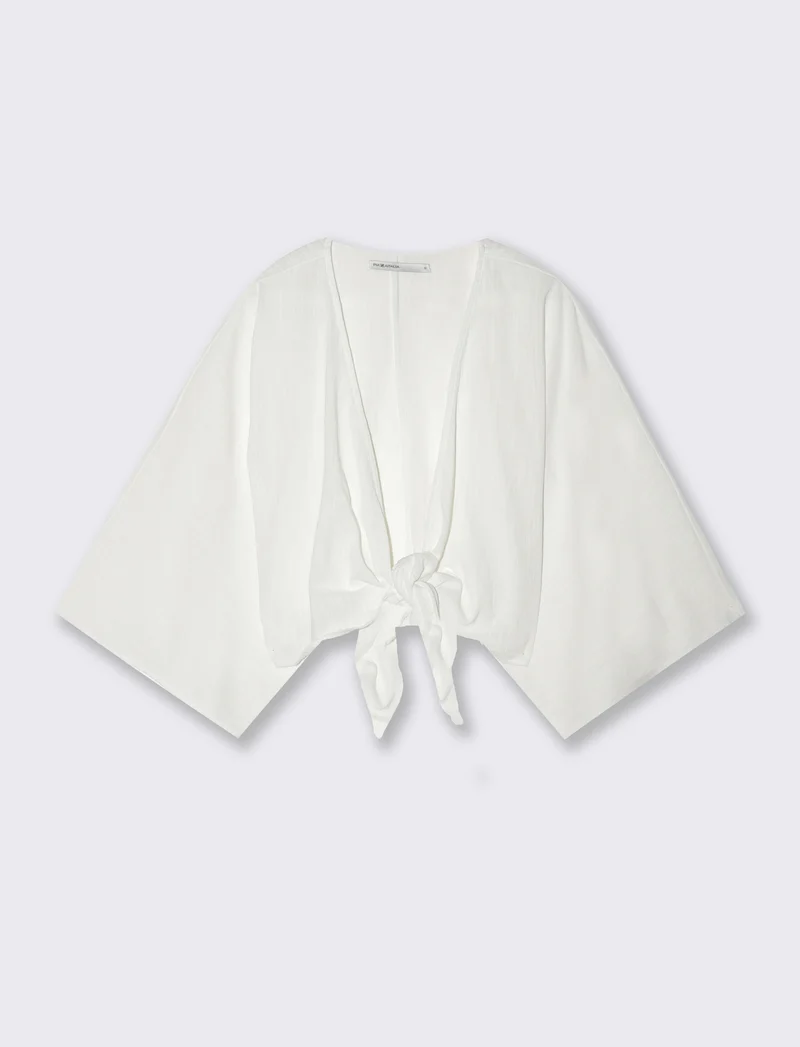 Casacca modello kimono da donna - Bianco