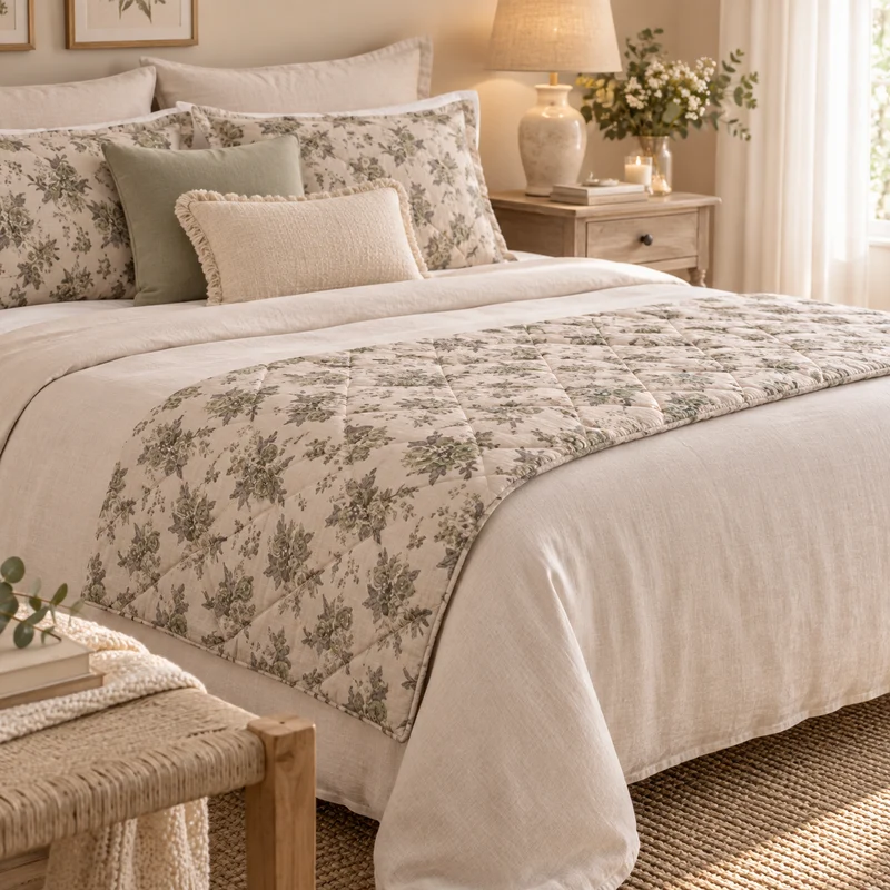 Fondo letto "Natural Rose"