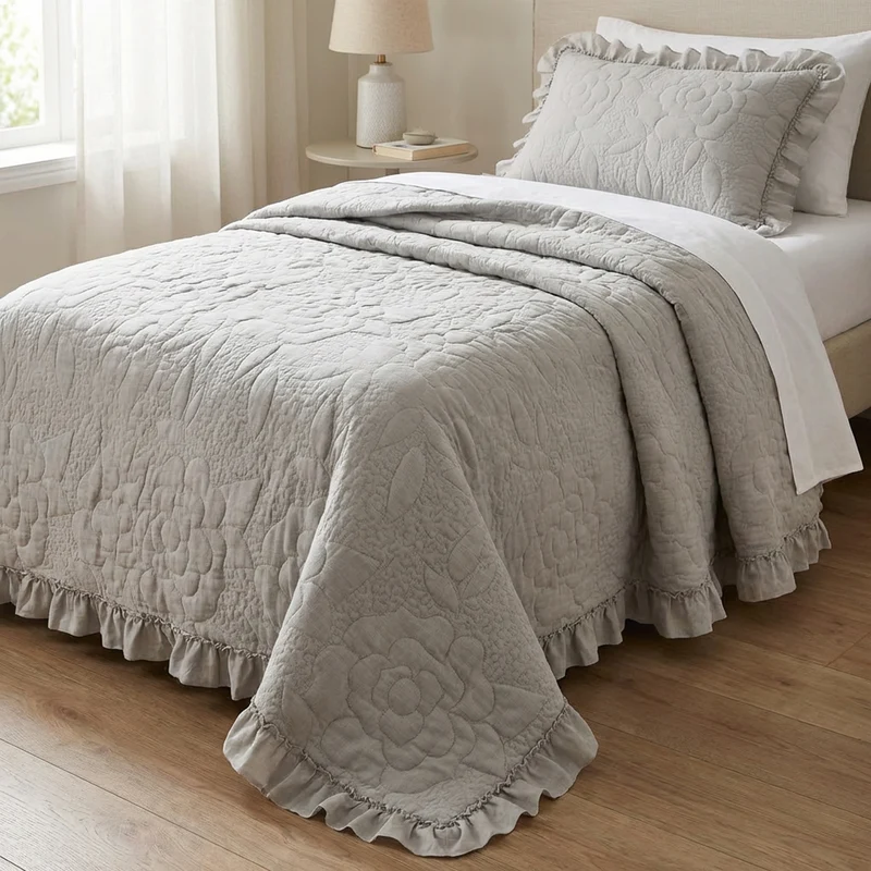Trapunta singola "Camelia Collection"