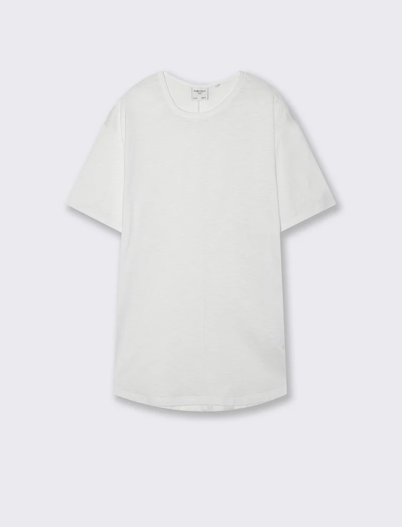 T-shirt con coulisse da uomo - Bianco