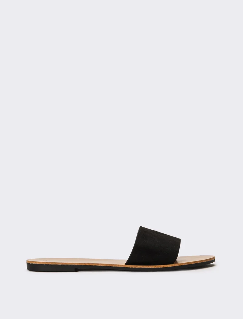 Mule a fascia da donna - Nero