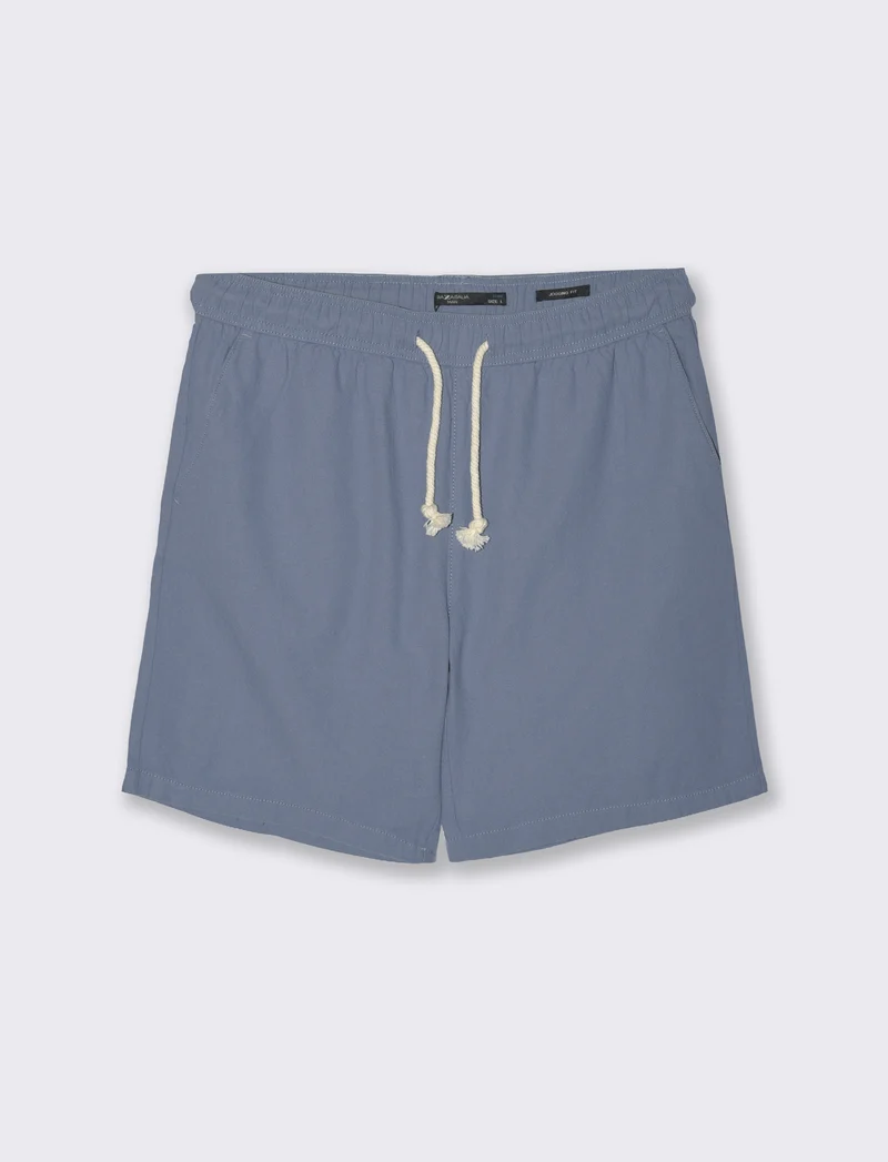 Bermuda jogger tessuto strutturato da uomo - CARTA DA ZUCCHERO