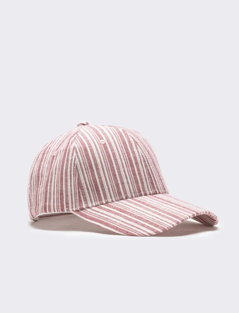 Cappello uomo baseball righine regolabile - Rosso