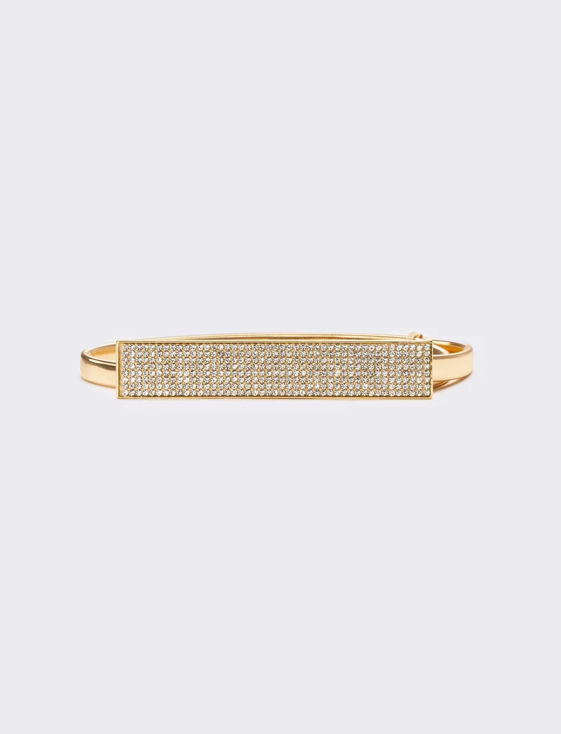 Cintura donna in metallo elastica - Oro