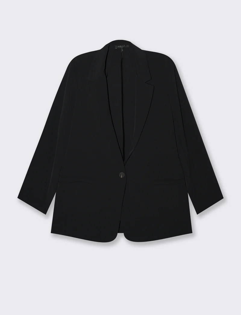 Giacca monopetto over - Nero