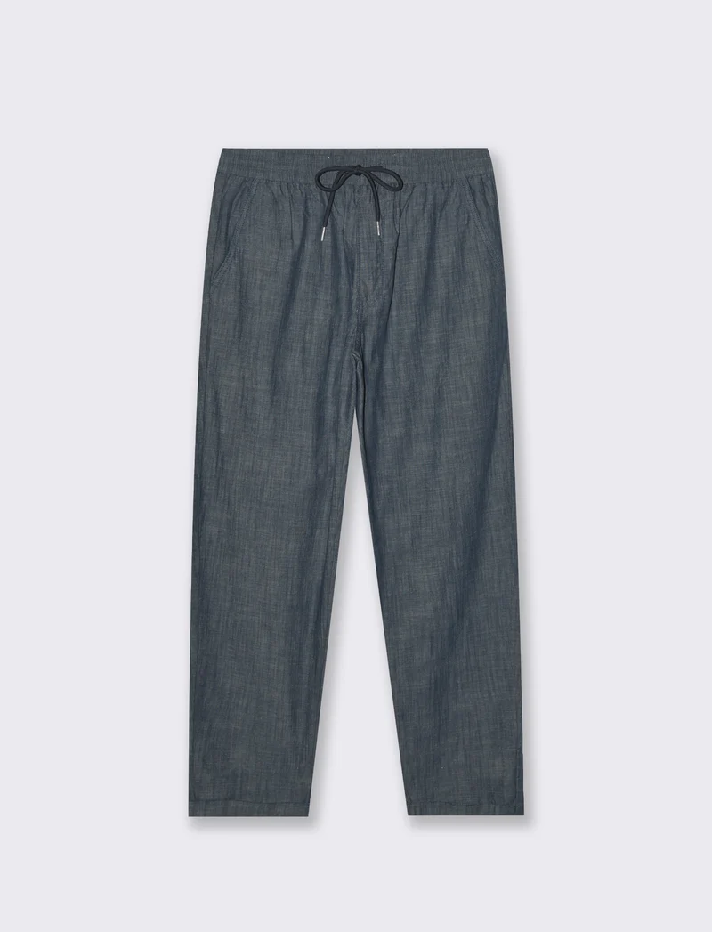 Pantaloni jogger effetto denim da uomo - Denim
