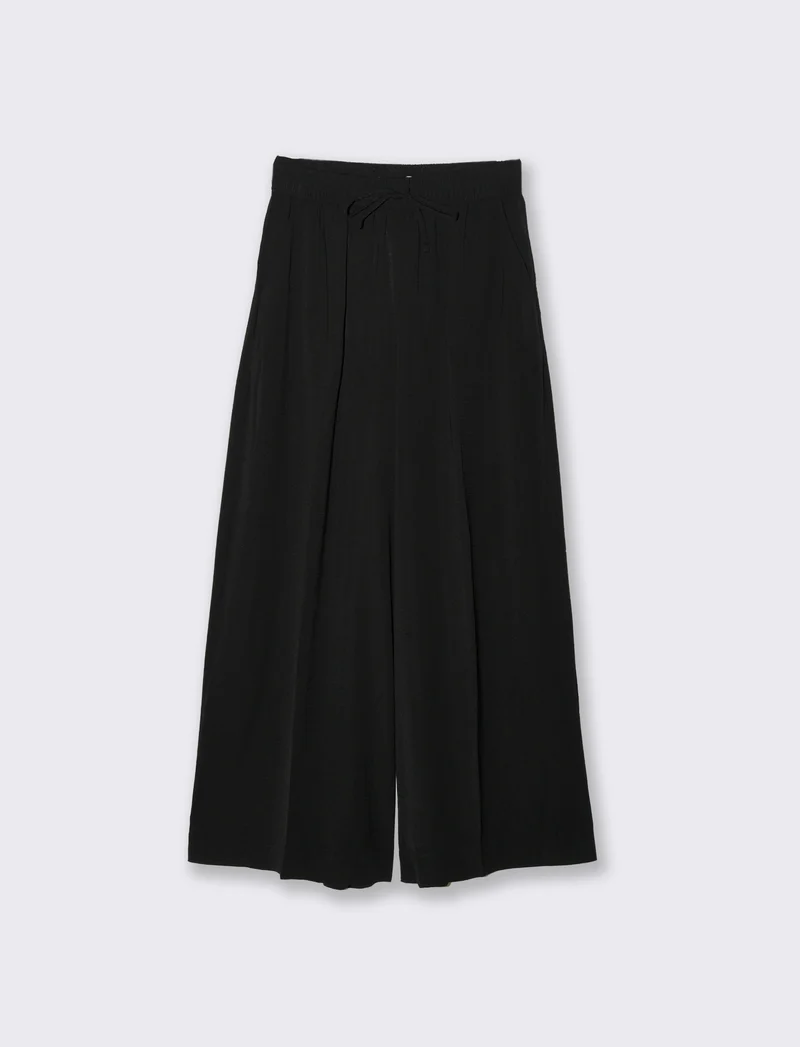 Pantalone con coulisse da donna - Nero