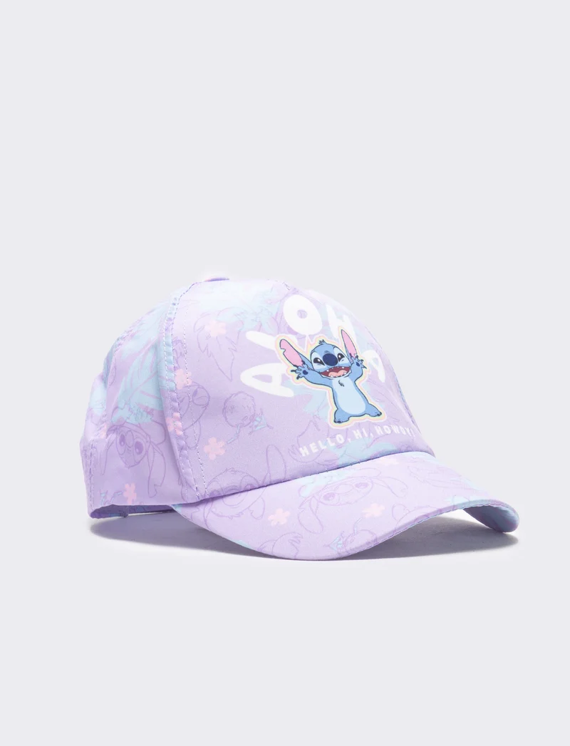 Cappello bambina stitch baseball - Lilla