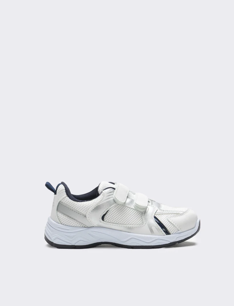 Sneakers multi elementi da bambino - Bianco