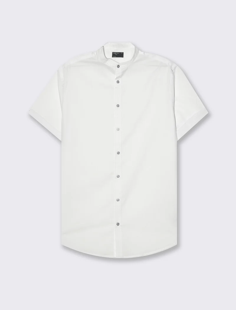 Camicia basic regular fit easy iron da uomo - Bianco