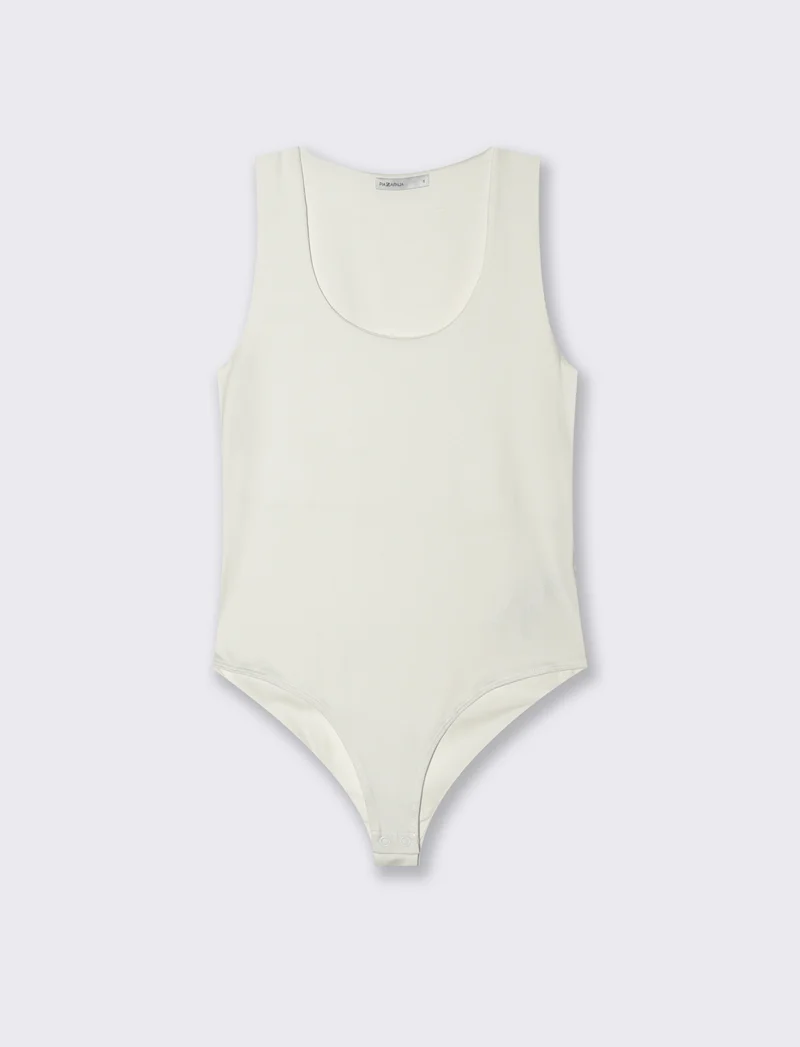 Body giromanica da donna - Bianco latte